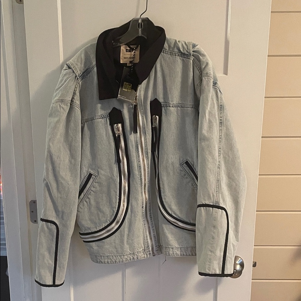 Women’s moto style denim jacket